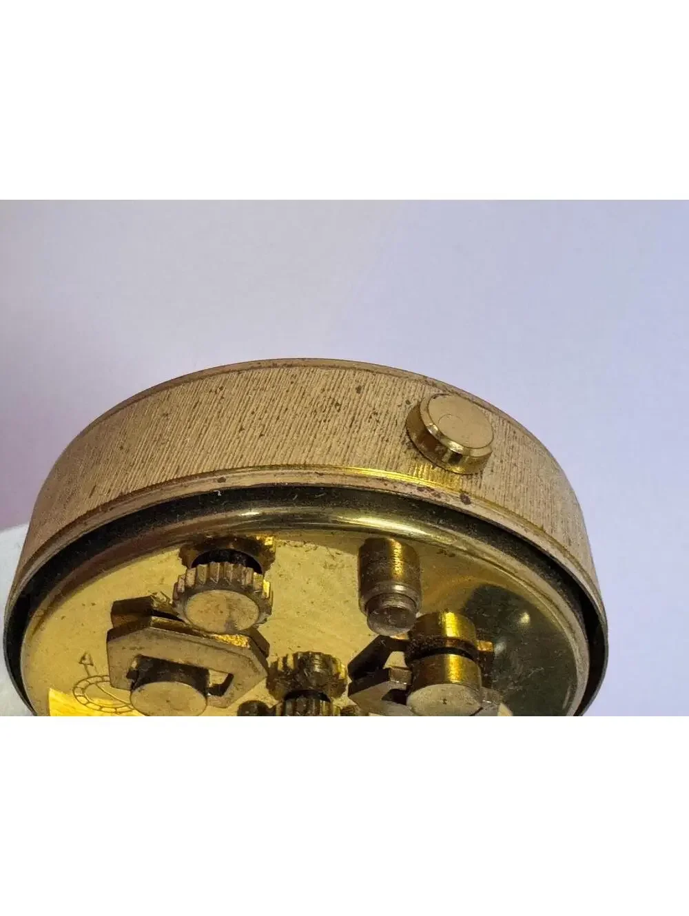 Vintage Westclox Brass Travel Alarm Clock - working order - Rare